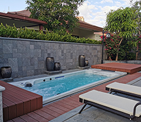 海南陵水海鏡新天別墅無邊際泳池工程 海南陵水海鏡新天別墅無邊際泳池工程